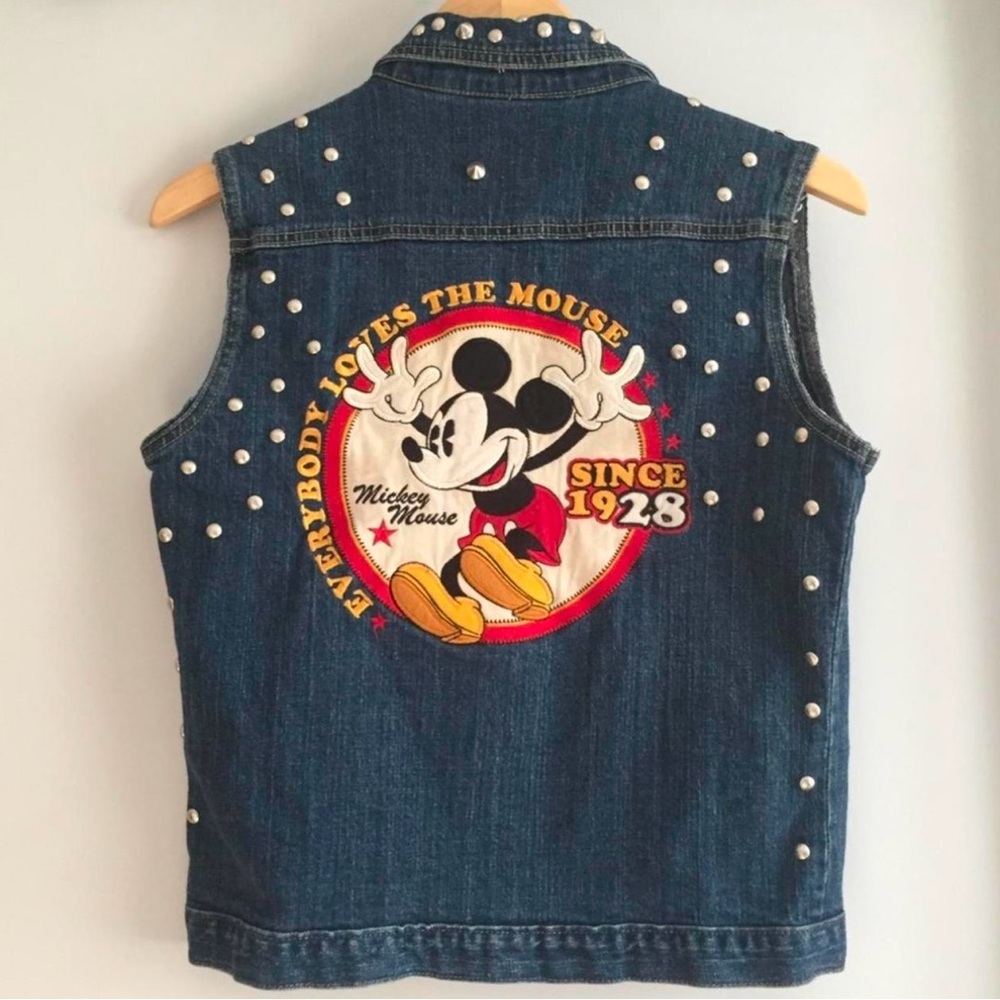 Disney Blue Denim Mickey Mouse Vest